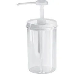 Dispenser for sauces (portion 20 ml)  acrylic  0.95 l  D=10, H=22.5 cm  transparent, white