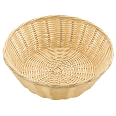 Wicker basket for bread  polyrottan  D=20, H=7cm  beige.