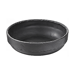 Салатник «Базальт» фарфор 0,8л D=190,H=55мм черный,матовый