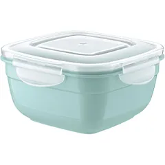 Food container with lid  polyprop. 1l ,H=8,L=16,B=16cm transparent.