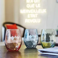 Олд фэшн (стакан) «Арпэж колор» стекло 350мл D=81,H=102мм синий, изображение 4