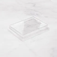 Крышка для бумажного контейнера OneClick 1000 мл пластик ,H=2,L=15,B=20см прозр., изображение 2