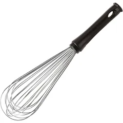 Whisk made of 11 wire elements  stainless steel, plastic  L=35/21, B=8 cm  metallic, black