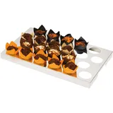 Подставка для маффинов 22ячейки сталь нерж. D=70,H=38,L=560,B=360мм