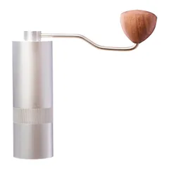 Кофемолка ручная сталь нерж.,дерево серебрист.,тем.дерево