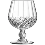 Glass for brandy “Longchamp”  chrome glass  320 ml , H = 13 cm  clear.