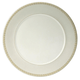 Блюдо «Антуанетт» круглое фарфор D=300,H=14мм белый,олив.