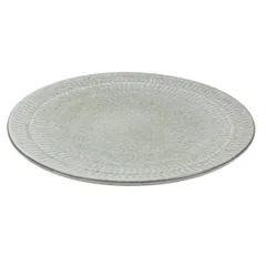 Тарелка «Ритм» плоская керамика D=268,H=15мм серый, изображение 2