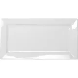 Блюдо «Кунстверк» прямоугольное фарфор ,H=16,L=370,B=200мм белый