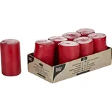 Свечи[8шт] парафин D=50,H=86,L=200,B=102мм бордо