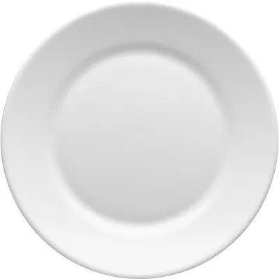 Тарелка «Ресторан» мелкая стекло D=225,H=20мм белый, Диаметр (мм): 225