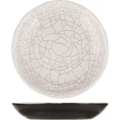 Тарелка «День и ночь» без полей керамика D=10см белый,черный