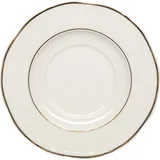 Блюдце «Афродита» фарфор D=170,H=18мм белый,золотой