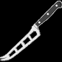 Нож для сыра «Глория Люкс» сталь ,H=15,L=250/150,B=25мм черный,металлич.