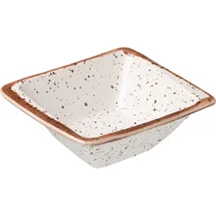 Salad bowl “Punto Bianca” square  porcelain  250 ml , L=13, B=13 cm  white, black