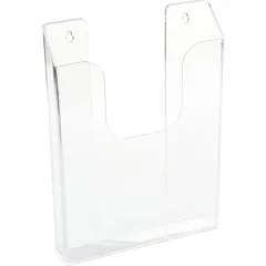 Booklet holder A6 plastic ,H=15,L=11,B=3cm transparent.