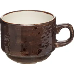 Чашка кофейная «Крафт Грэй» фарфор 100мл D=65,H=50,L=85мм серый
