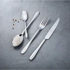 Нож столовый «Лаццо» с ручкой моноблок сталь нерж. ,L=24/12,B=1см металлич., изображение 2