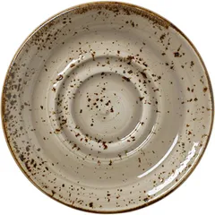 Saucer “Kraft Porcini”  porcelain  D=145, H=17mm  beige.