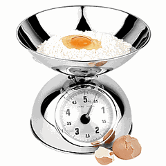 Весы кухонные с чашей на 5кг нерж.,пластик D=24,8,H=21,7,L=20,6,B=20,6см металлич.,белый