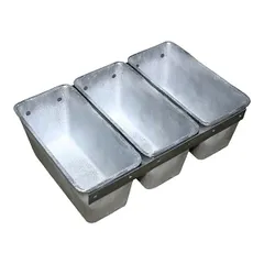 Section of bread molds 3L12 aluminum ,H=75,L=160,B=80mm