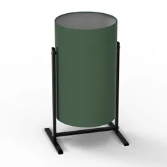 Urn  galvanized steel  19 l  D=25, H=51.7 cm  green.