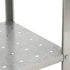 Стол производственный без борта сталь нерж. ,H=86,L=60,B=60см металлич., изображение 2