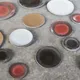 Тарелка бетон D=20см красный,серый, изображение 5
