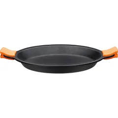 Сковорода для паэльи алюм.литой D=360,H=55,L=470мм черный, изображение 2