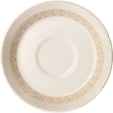 Блюдце «Антуанетт» фарфор D=110,H=18мм белый,олив.