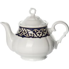 Чайник заварочный «Восток» фарфор 0,75л D=65,H=125,L=200мм синий