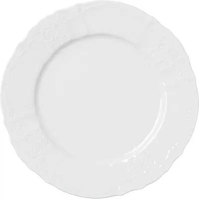 Тарелка «Бернадотт» мелкая фарфор D=27см белый, Диаметр (мм): 270