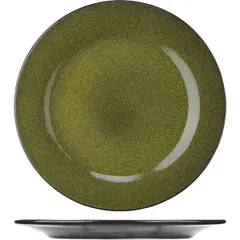 Plate “Milky Way light green”  porcelain  D=26cm  lettuce., black