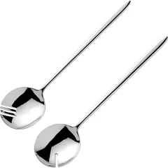Spoon + fork for Alaska salad  stainless steel , L=235/70, B=4mm  metal.