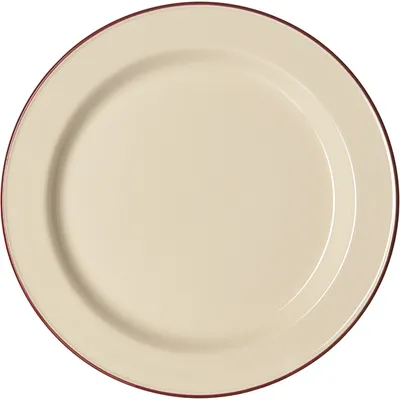 Тарелка «Кларет» фарфор D=27см бежев.,бордо, Диаметр (мм): 270