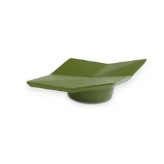 Buffet dish  plastic , H=25, L=150, B=85mm  dark green.