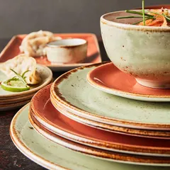 Тарелка пирожковая «Крафт Грин» фарфор D=15,H=2см зелен., изображение 4