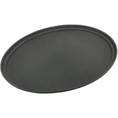 Rubberized oval tray polyester ,L=68.5,B=56.5cm black