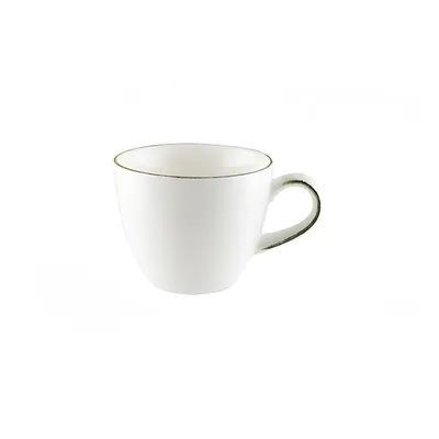 Чашка кофейная «Ирис» для арт. 68732 фарфор 80мл D=65,H=53мм белый,зелен.