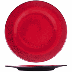 Plate “Milky Way red”  porcelain  D=20cm  red, black