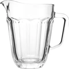 Jug “Casablanca” glass 1.35l D=80,H=201,L=160,B=5mm clear.