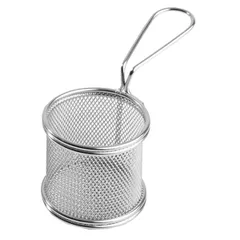 Basket for French fries  stainless steel  D=8, H=8cm  metal.