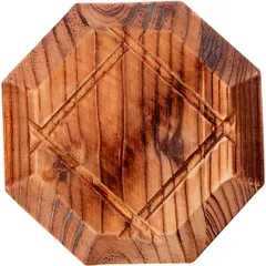 Подставка под горячее 8-угольная сосна ,H=13,L=180,B=180мм коричнев.
