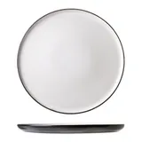 Тарелка «Сиель блан» десертная керамика D=278,H=15мм белый,черный