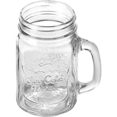 Кружка для пива «Банка» стекло 450мл D=65,H=132,L=100мм прозр., изображение 2
