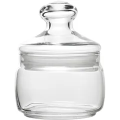 Round jar with a lid “Chesni”  glass  420 ml  D=94, H=130mm  clear.