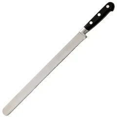 Нож кондитерский микрорифл. сталь нерж.,пластик ,L=30см металлич.