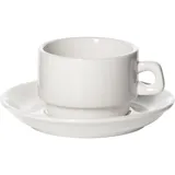 Чайная пара «Кунстверк» фарфор 150мл D=13см белый