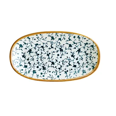 Блюдо сервировочное «Калиф» овальное фарфор ,L=34,B=19см белый,синий