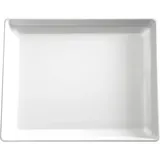 Блюдо сервировочное «ФЛОАТ» прямоугольное пластик ,L=32,5,B=26,5см белый